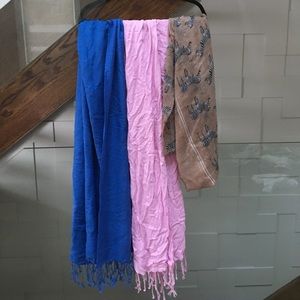 Scarves ($5 each or $10 for all)